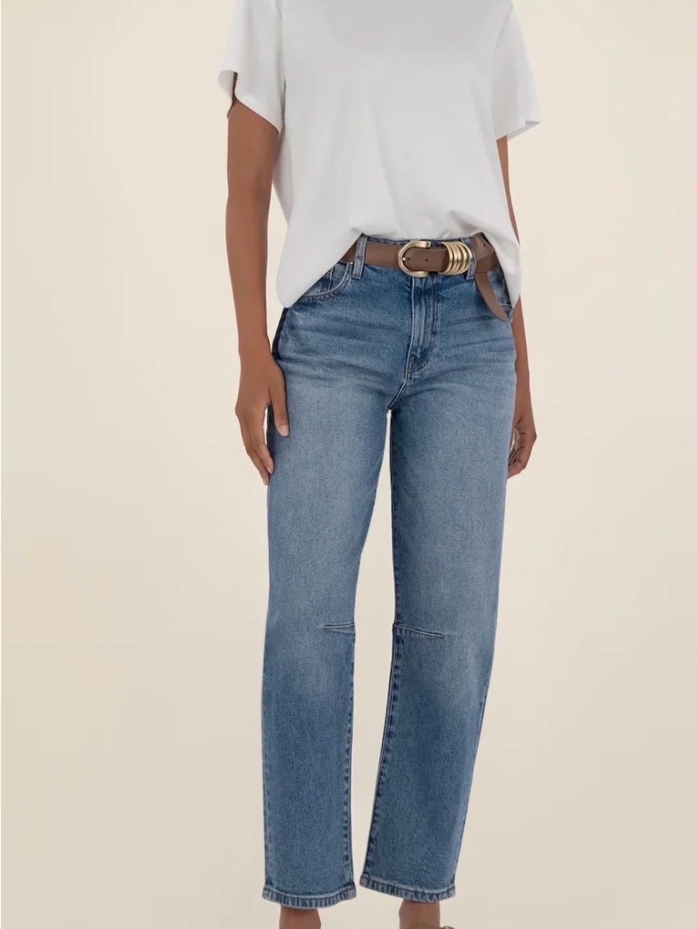 KUT from the Kloth Ashley Slouchy Barrel Jeans Decency Wash Size 8